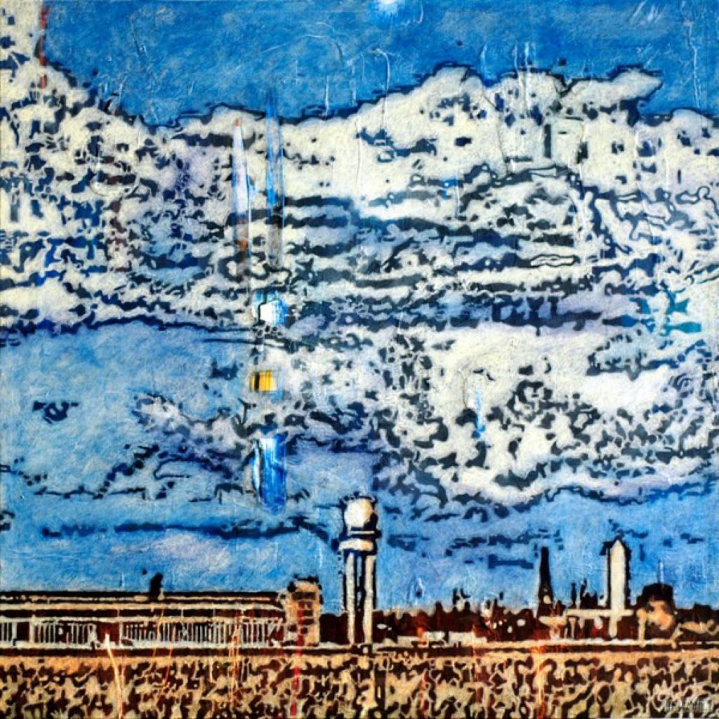 Horizont I – III, Acryl auf Nessel, je 60 x 60 cm, in Privatbesitz